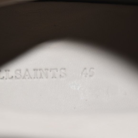 Allsaints Men's Mikkel Leather Combat Boots Black Size 45 EU 12 US - Picture 9 of 12